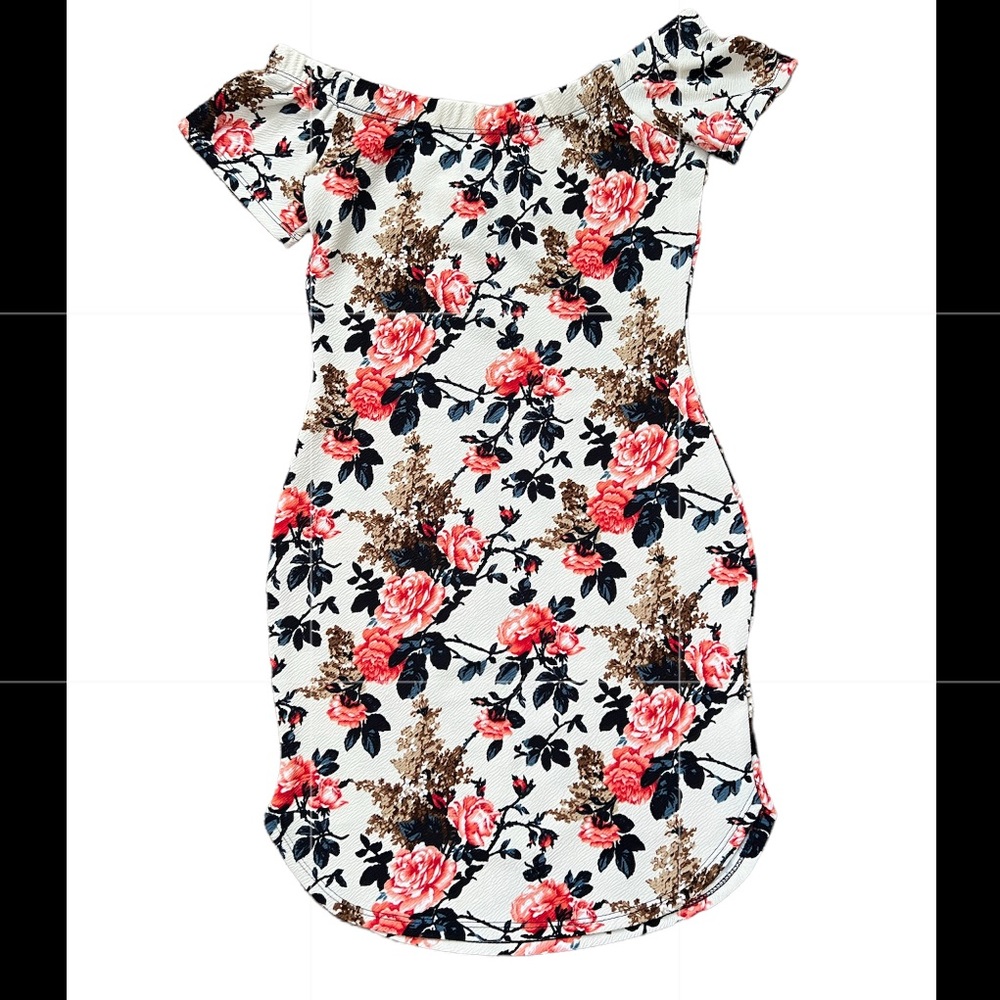 Off the shoulder floral dress NWT